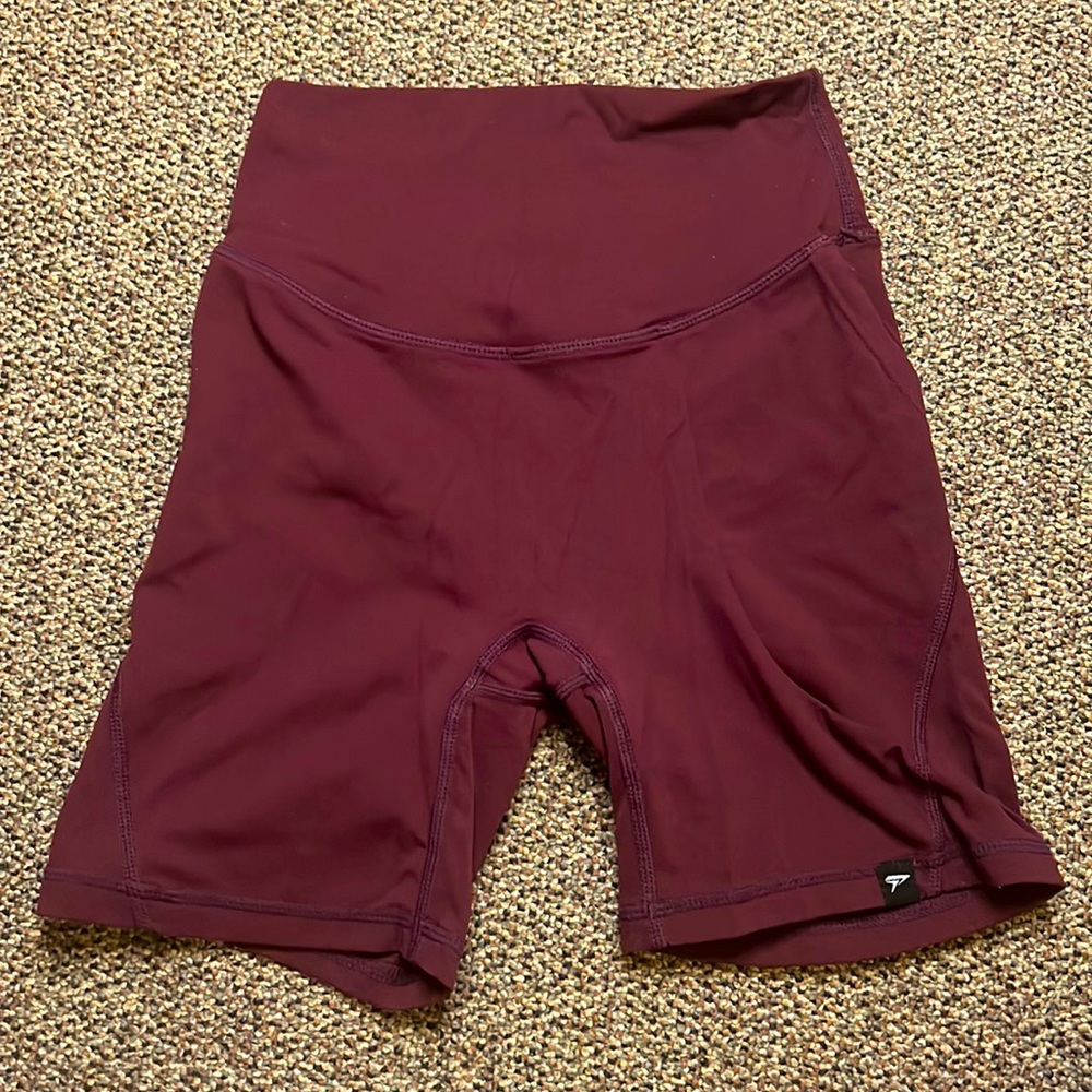 Physique XS Maroon Spandex Shorts